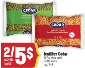 Marché Adonis lentilles Cedar | Cedar lentils offer