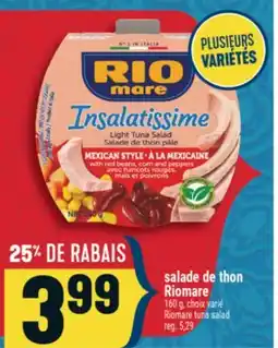 Marché Adonis SALADE DE THON RIOMARE | RIOMARE TUNA SALAD offer