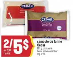 Marché Adonis SEMOULE OU FARINE CEDAR | CEDAR SEMOLINA OR FLOUR offer