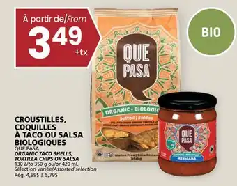 Rachelle-Bery Grocery QUE PASA ORGANIC TACO SHELLS, TORTILLA CHIPS OR SALSA offer