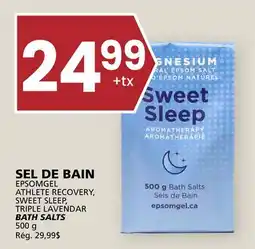 Rachelle-Bery Grocery EPSOMGEL ATHLETE RECOVERY, SWEET SLEEP, TRIPLE LAVENDER BATH SALTS offer
