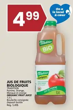 Rachelle-Bery Grocery TRADITION ORGANIC FRUIT JUICE offer