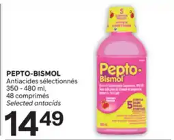 Brunet PEPTO-BISMOL Antiacides sélectionnés 350 - 480 ml, 48 comprimés offer