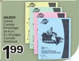 Brunet HILROY Cahier Canada Emballage de 4 un offer