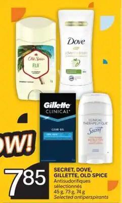 Brunet SECRET, DOVE, GILLETTE, OLD SPICE offer