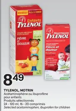 Brunet TYLENOL, MOTRIN Acétaminophène ou ibuprofène pour enfants offer