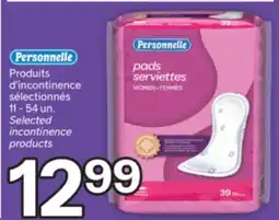 Brunet PERSONNELLE Produits d'incontinence sélectionnés offer