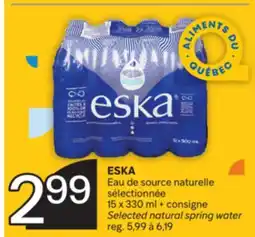 Brunet ESKA Eau de source naturelle sélectionnée 15 x 330 ml + consigne offer
