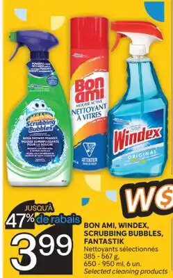 Brunet BON AMI, WINDEX, SCRUBBING BUBBLES, FANTASTIK Nettoyants selectionnes offer