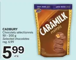 Brunet CADBURY Chocolats sélectionnés offer