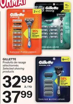 Brunet GILLETTE Produits de rasage sélectionnés offer