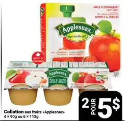 Pasquier Collation aux fruits Applesnax 4 x 90g ou 6 x 113g offer