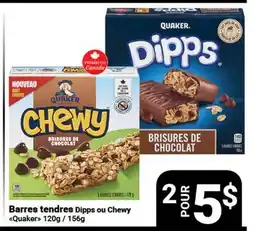 Pasquier Barres tendres Dipps ou Chewy Quaker offer