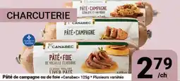 Pasquier Pâté de campagne ou de foie Canabec offer