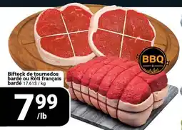 Pasquier Bifteck de tournedos bardé ou Rôti français bardé offer