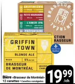 Pasquier Bière Brasseur de Montréal 12 canettes • Canettes consignées offer