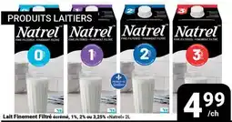 Pasquier Lait Finement Filtre écrémé, 1%, 2% ou 3,25% (Natrel) offer