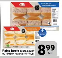 Pasquier Pains farcis oeufs, poulet ou jambon Martel offer