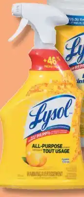 IGA LYSOL (950 mL) OR ALL-PURPOSE CLEANER offer
