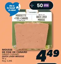 IGA GIBIERS CANABEC DUCK LIVER MOUSSE offer