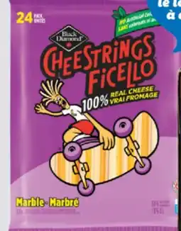 IGA BLACK DIAMOND CHEESE OR STRINGABLE CHEESE offer