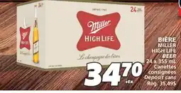 IGA BIÈRE MILLER HIGH LIFE offer
