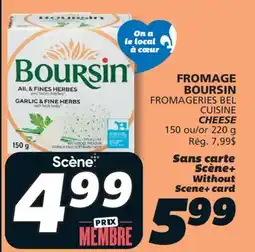IGA BOURSIN FROMAGERIES BEL CUISINE CHEESE offer