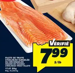 IGA FROZEN OR THAWED STEELHEAD TROUT FILLETS offer