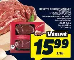 IGA C'EST PRÊT! À CUIRE MARINATED BEEF FLAP STEAK offer