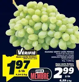 IGA SEEDLESS GREEN GRAPES offer