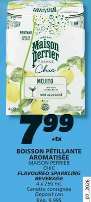 IGA MAISON PERRIER FLAVOURED SPARKLING BEVERAGE offer