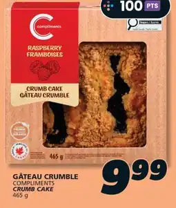 IGA COMPLIMENTS CRUMB CAKE offer