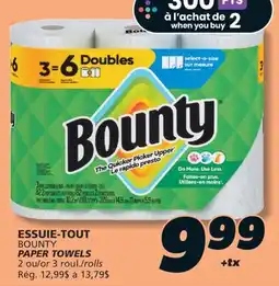 IGA BOUNTY PAPER TOWELS offer