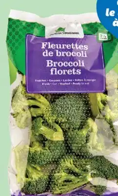 IGA BROCCOLI FLORETS offer