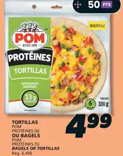 IGA POM BAGELS OR TORTILLAS offer