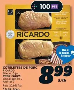 IGA RICARDO PORK CHOPS offer