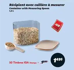 IGA Container with Measuring Spoon offer