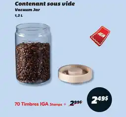 IGA Vacuum Jar offer