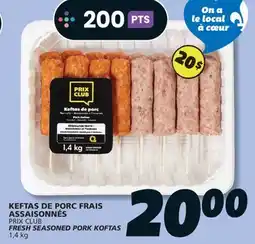 IGA FRESH SEASONED PORK KOFTAS offer