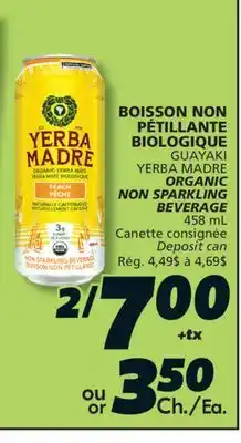 IGA GUAYAKI YERBA MADRE ORGANIC NON SPARKLING BEVERAGE offer