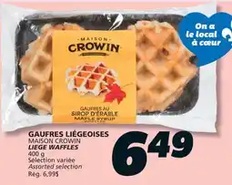 IGA MAISON CROWIN LIEGE WAFFLES offer