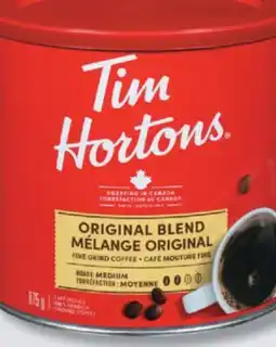 IGA TIM HORTONS GROUND COFFEE offer