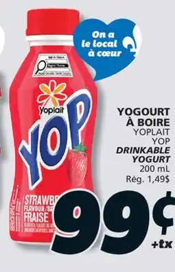 IGA YOPLAIT YOP DRINKABLE YOGURT offer