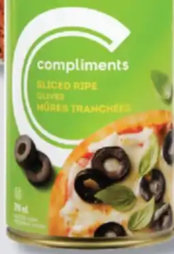IGA COMPLIMENTS BROTH OR BLACK OLIVES offer
