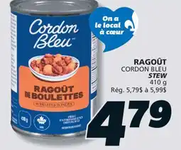IGA CORDON BLEU STEW offer