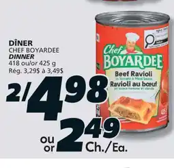 IGA CHEF BOYARDEE DINNER offer
