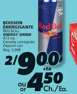 IGA RED BULL ENERGY DRINK offer