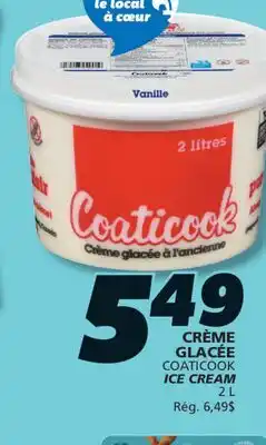 IGA COATICOOK ICE CREAM offer