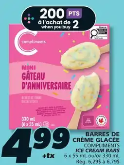 IGA COMPLIMENTS ICE CREAM BARS offer