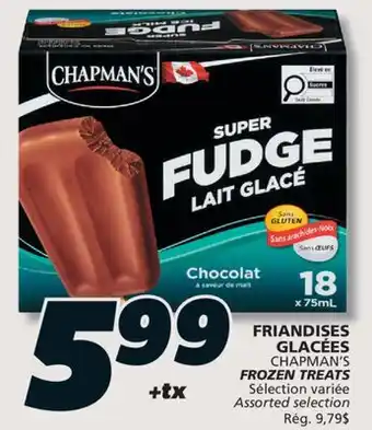 IGA CHAPMAN'S FROZEN TREATS offer